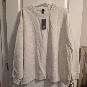 Wild Fable Cream Pullover Sweatshirt Women's Plus Size XXL
